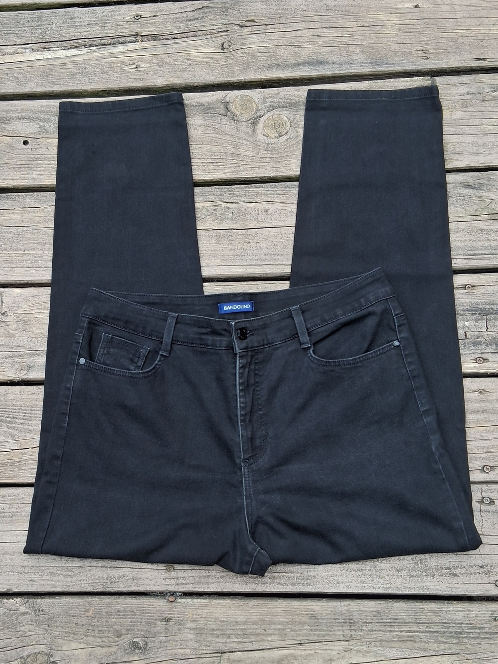 Bandolino Men's Black Slim Straight Jeans